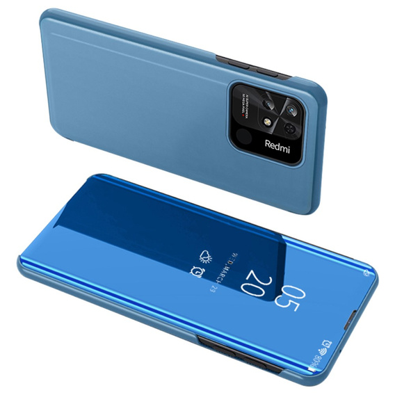 Huse pentru Xiaomi Redmi 10C, Clear View, albastru