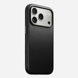 Husă Nomad pentru iPhone 17 Pro, husă modernă din piele, negru