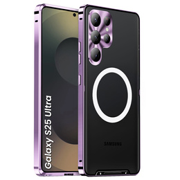 Carcasă de protecție pentru camera foto pentru Samsung Galaxy S25 Ultra, CamShield MagSafe, violet