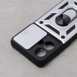 Husă blindată pentru Motorola Edge 40 Neo, CamShield Slide, de argint