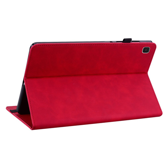 Husa pentru Samsung Galaxy Tab A7 Lite, Wallet Pen Slot, roșu