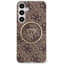 Husă GUESS Magnetic IML Metal Glitter 4G Circle Triangle pentru Samsung Galaxy S25 Ultra