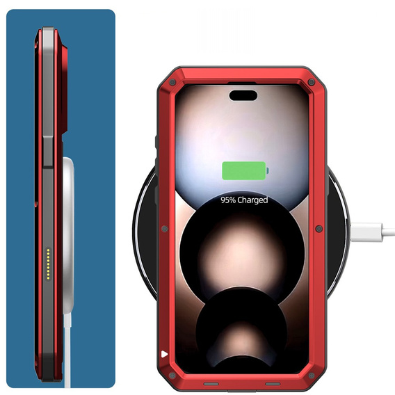 Carcasă blindată cu sticlă temperată încorporată pentru iPhone 17 Pro Max