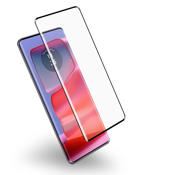 Sticlă călită 3D pentru Motorola Edge 60 Pro, cadru negru