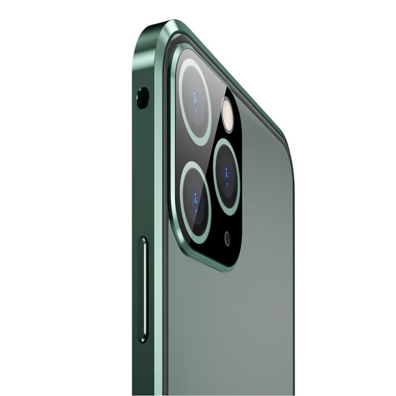 Husa pentru iPhone 11 Pro, Magnetic Dual Glass, verde