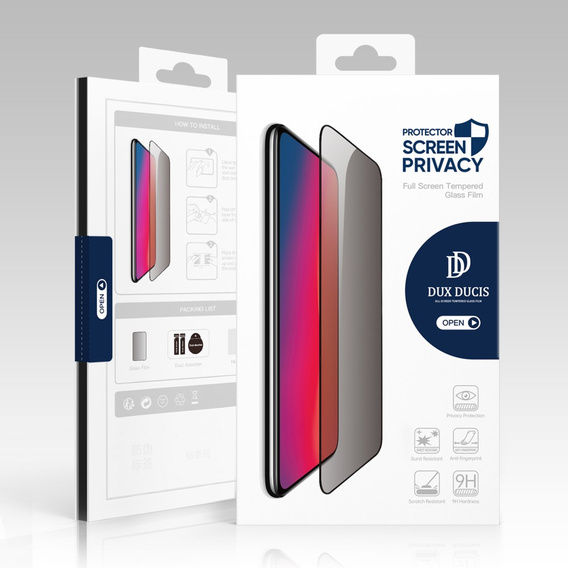 Sticla temperată Dux Ducis Anti Spy pentru iPhone XR / 11