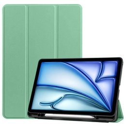 Husă pentru iPad Air 13" 2025/2024 (7/6 gen.), Smartcase cu spațiu pentru stylus, verde