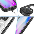 Husă impermeabilă pentru iPhone 14 Pro, Redpepper, pentru MagSafe, negru