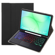 Husă cu tastatură Bluetooth iluminată și touchpad pentru Samsung Galaxy Tab A11+
