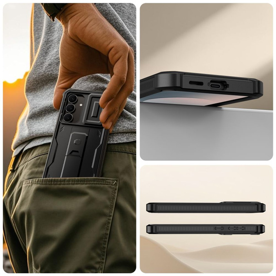 Husă blindată Tech-Protect Kevlar Cam+ pentru Samsung Galaxy S25 FE