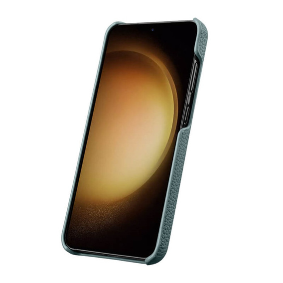 Carcasă MELKCO pentru Samsung Galaxy S24, din piele, albastru