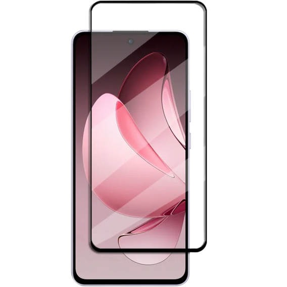 Sticlă călită 3D pentru Oppo Reno 13 Pro, cadru negru