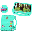 Husă pentru copii pentru iPad 9.7" 2018/2017 (6/5 gen.) / Pro 9.7" 2016, Cute Patterns, cu suport, verde