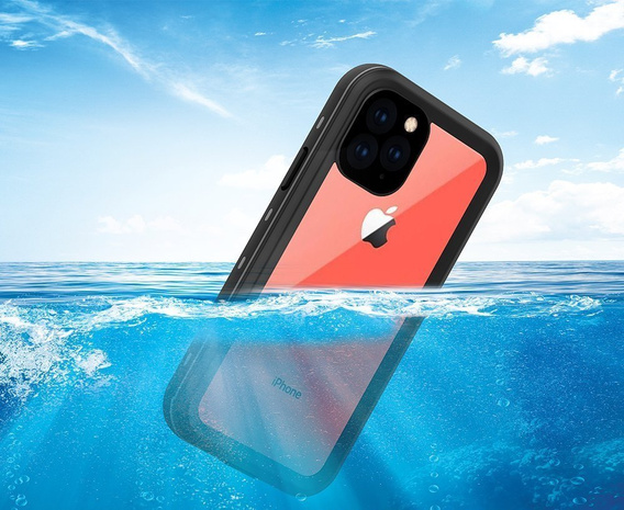 Husă impermeabilă IP68 pentru iPhone 11 Pro, Redpepper Dot+, negru