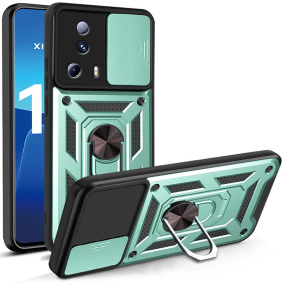 Husă blindată pentru Xiaomi 13 Lite, CamShield Slide, verde