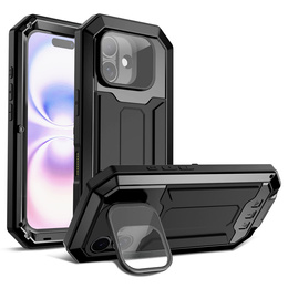 Husă blindată R-JUST cu protecție pentru ecran și suport pentru iPhone 17