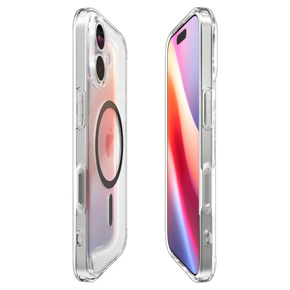 Carcasă Spigen Ultra Hybrid MagSafe pentru iPhone 17, transparentă/grafit