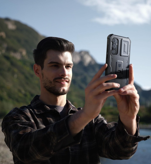 Husă blindată pentru Samsung Galaxy A35 5G, Dexnor Full Body (Two Frames), negru
