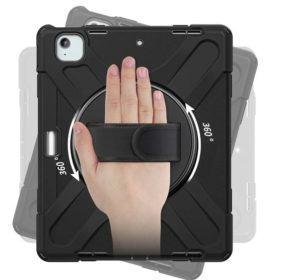 Husa blindată pentru Apple iPad Pro 13" 7 gen. 2024 (A2925, carcasă de protecție 360 cu slot pentru stylus, negru