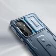 Husă blindată pentru Samsung Galaxy S24 Plus, Dexnor Full Body (Two Frames), albastru închis