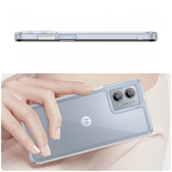 Huse pentru Motorola Moto G53 5G, Fusion Hybrid, transparentă