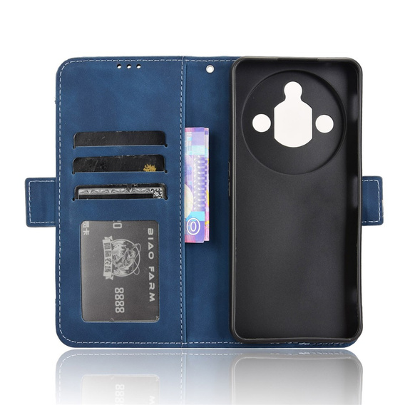 Husă cu slot pentru carduri pentru Nubia Focus Pro 5G, albastră