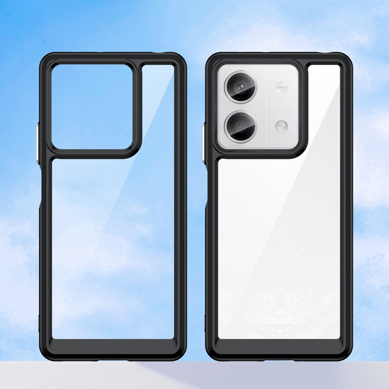 Huse pentru Xiaomi Redmi Note 13 5G, Fusion Hybrid, transparent / negru