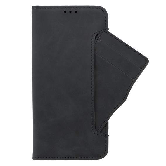 Cu clapetă pentru Oppo A38 4G / Oppo A18 4G, Card Slot, negru