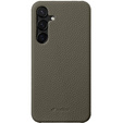 Carcasă MELKCO pentru Samsung Galaxy S24, din piele, gri