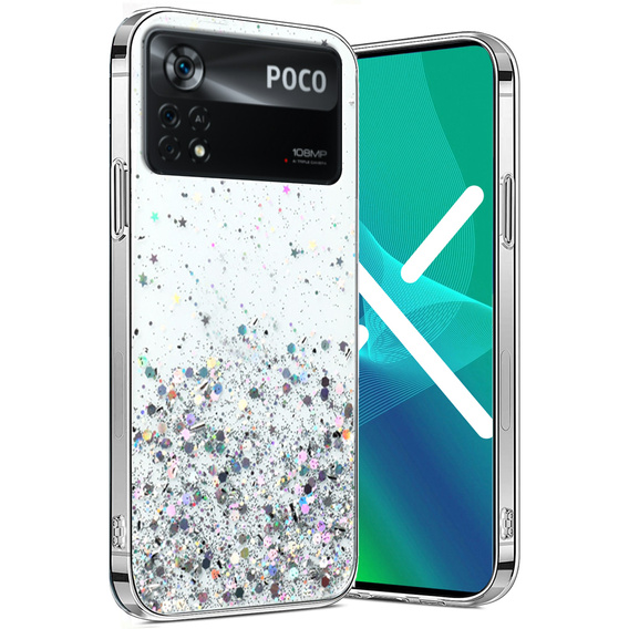 Huse pentru Xiaomi Poco X4 Pro 5G, Glittery, transparentă