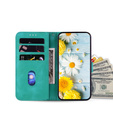 Cu clapetă pentru Oppo A60, Lily Flower, verde