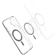 Carcasă MagSafe Spigen pentru iPhone 16, Ultra Hybrid, transparent / negru + 9H Tempered Glass