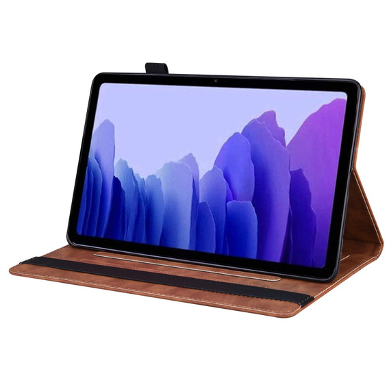 Husă pentru Lenovo Tab P12, Classic, cu spațiu pentru stylus, maro