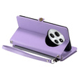 Cu clapetă pentru Xiaomi Redmi 14C / Xiaomi Poco C75, Wallet Zipper Pocket, violet