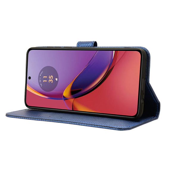Husă flip pentru Motorola Moto G84 5G, Smart Magnet, albastru