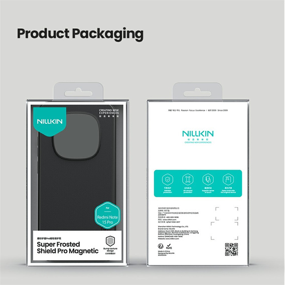 Husă magnetică NILLKIN Frosted Shield Pro pentru Xiaomi Redmi Note 15 Pro 5G