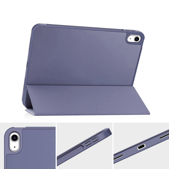 Carcasă pentru iPad 10.9 2022 10 Gen, Smart Pencil, cu suport pentru stylus, violet