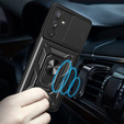 Husă blindată pentru Samsung Galaxy A34 5G, CamShield Slide, negru