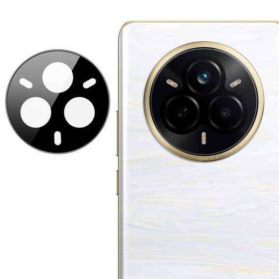Sticlă temperată pentru camera foto pentru Realme 14 Pro+ 5G, negru