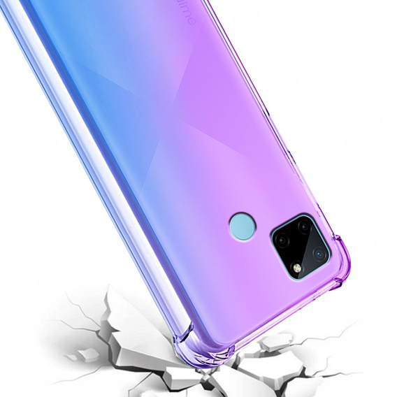 Husa pentru Realme C21Y / C25Y, Gradient Dropproof, albastru