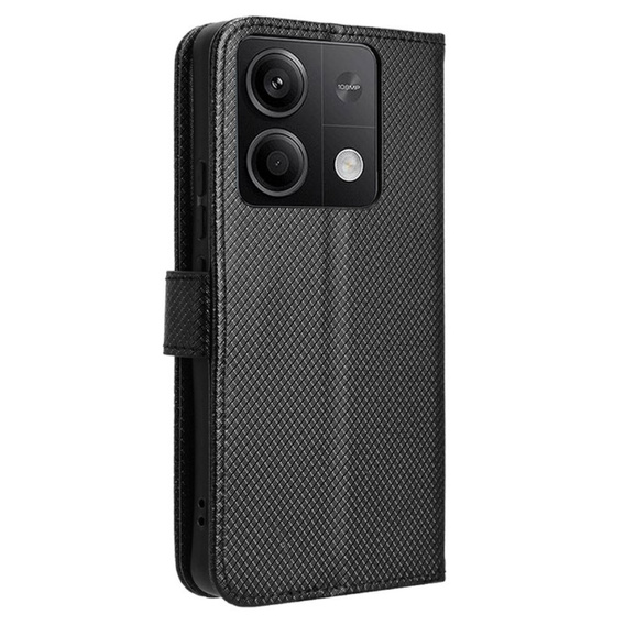Cu clapetă pentru Xiaomi Redmi Note 13 5G, Wallet Smart Magnet, negru