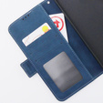 Cu clapetă pentru Motorola Moto G54 5G, Card Slot, albastru