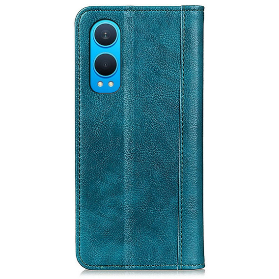 Husa cu clapetă pentru OnePlus Nord CE4 Lite, Split Leather, verde