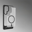 Husă pentru Samsung Galaxy S25 Ultra, Kickstand Matt Case, pentru MagSafe, negru