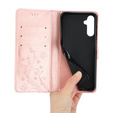 Cu clapetă pentru Samsung Galaxy A55 5G, Wallet, Butterfly, violet