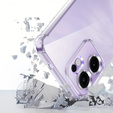Husă pentru Oppo Reno 14F, întărită, cu protecție pentru cameră, transparentă
