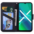 Cu clapetă pentru Motorola Moto G22, Wallet Panda, negru