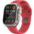 Curea de silicon pentru Apple Watch 1/2/3/4/4/5/6/6/7/8/SE/ULTRA 42/44/45/49MM, roșu
