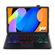 Bluetooth Touchpad Illuminated Keyboard Case pentru Lenovo Idea Tab 11" 2025 TB336FU TB336ZU, negru
