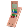 Husa pentru Samsung Galaxy S25 Ultra, Card Holder Kickstand, roz